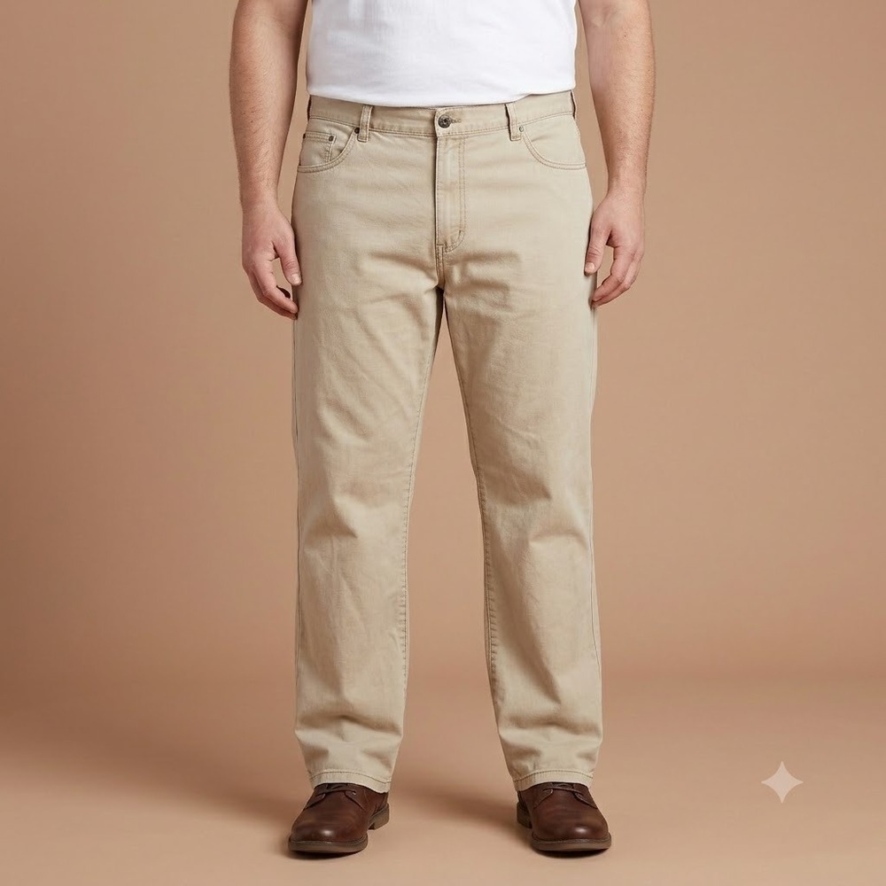Timberland Straight Leg Pants Men's 40x32 Tan Khaki Cotton